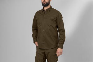 Trym L/S skjorte - Willow green - Härkila