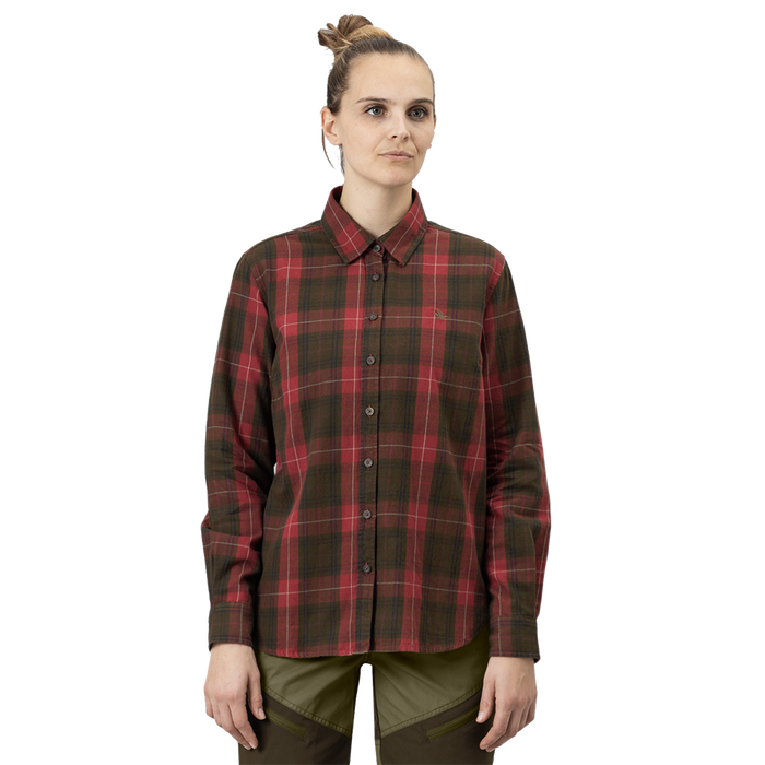 Selina skjorte Ruby red check - Seeland