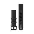 Quickfit 22 mm urremme, Sort silikone 1