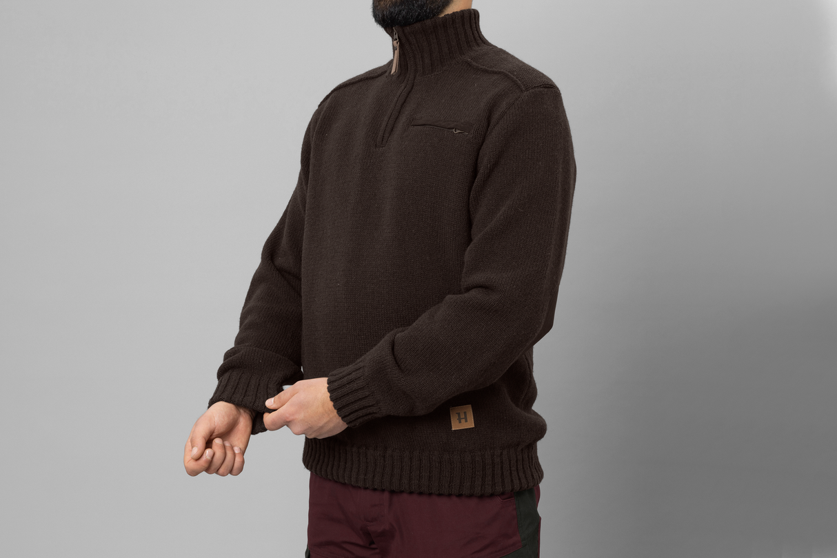 Annaboda 2.0 HSP knit pullover - Demitasse brown - Härkila