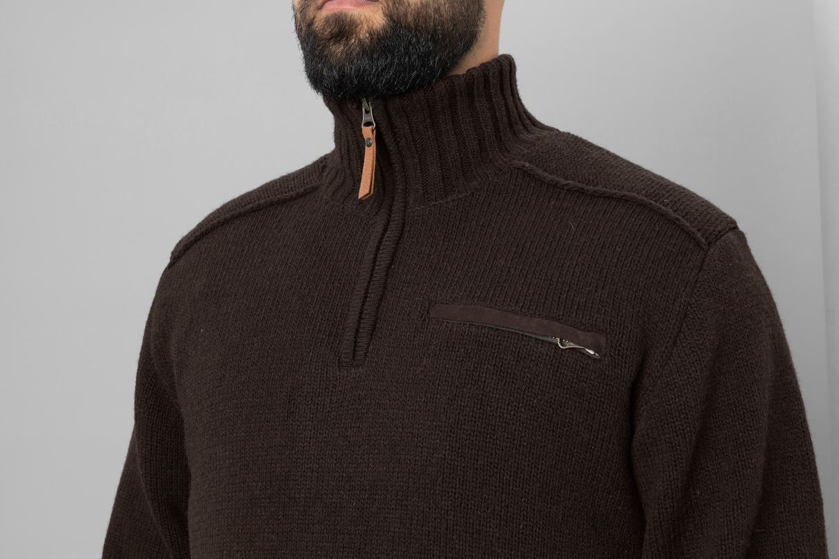 Annaboda 2.0 HSP knit pullover - Demitasse brown - Härkila
