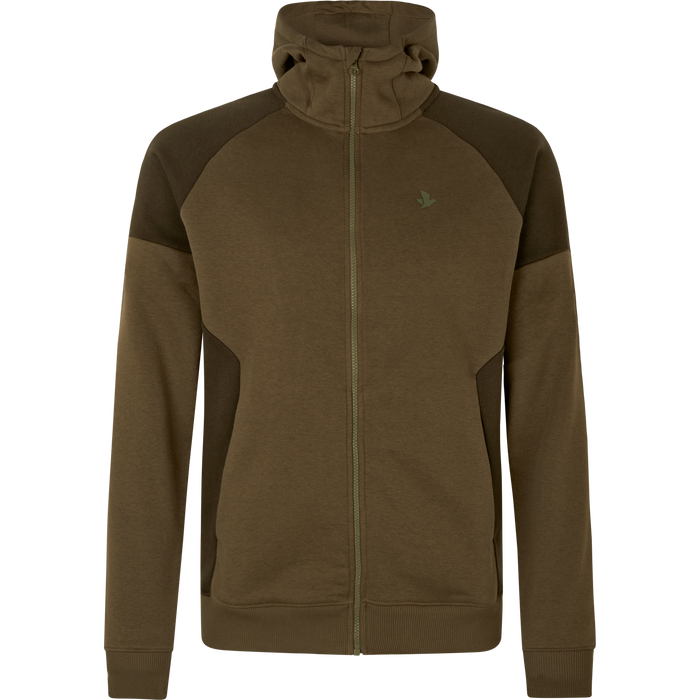 Seeland Cross hoodie w/zip Dark Olive - Seeland