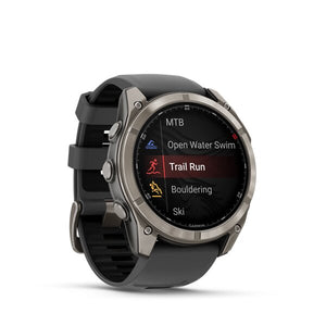 fēnix® 8 Pro – 47 mm, AMOLED, Sapphire, titanium med silikonerem i Graphite/sort 3