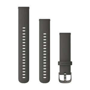 Quick Release remme (20 mm), Berry silikonerem, rustfrit stål hardware 3
