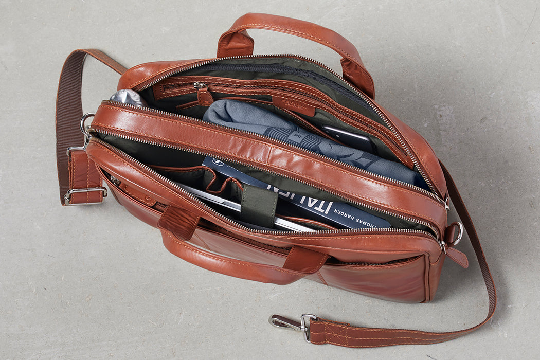 Oslo Computertaske, Cognac