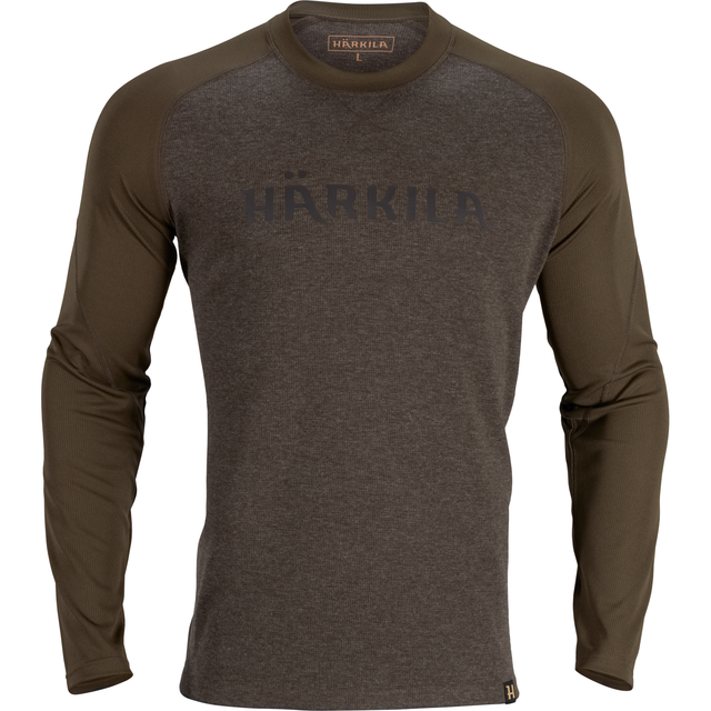Metso L/S tshirt - Olive night/Willow green - Härkila