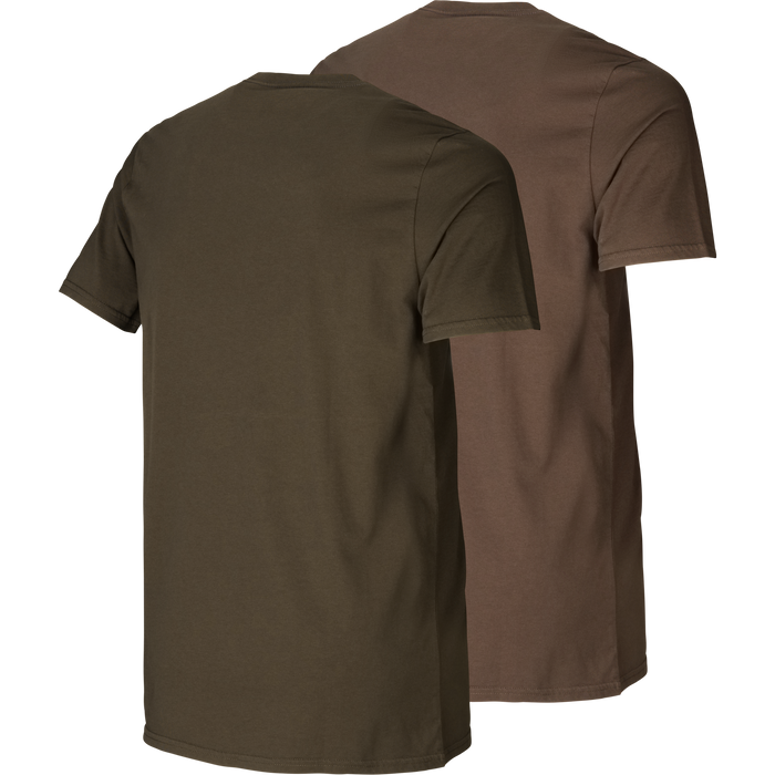 Härkila graphic t-shirt 2-pack Willow green/Slate brown - Härkila