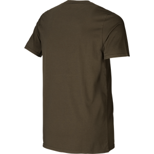Härkila graphic t-shirt 2-pack - Willow green/Slate brown - Härkila