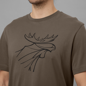Härkila graphic t-shirt 2-pack - Brown granite/Phantom - Härkila