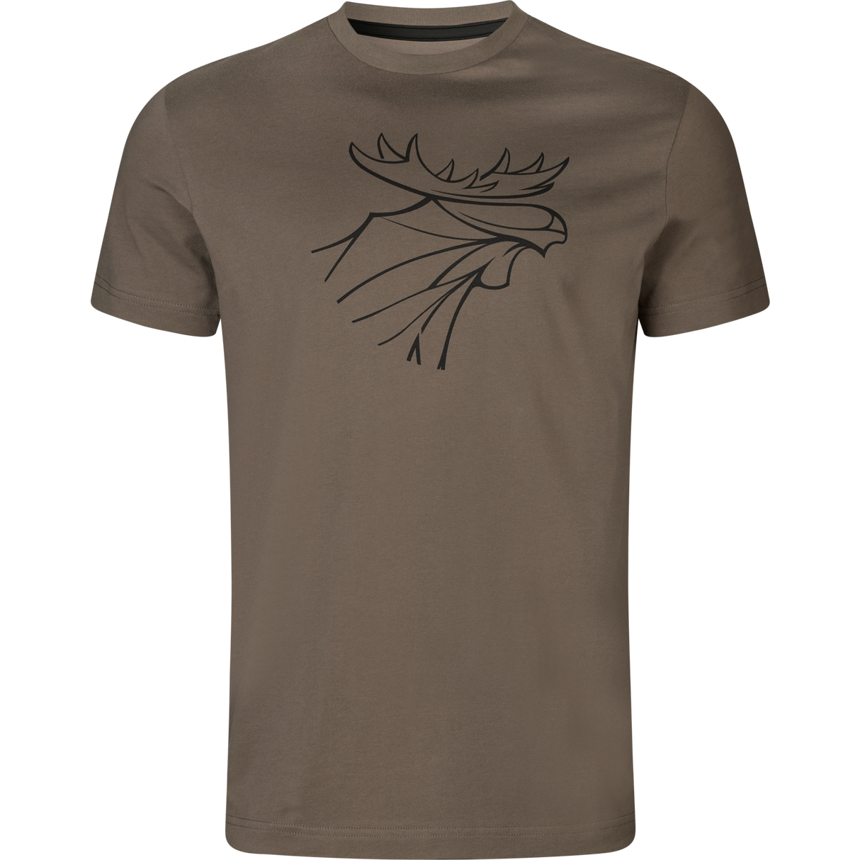 Härkila graphic t-shirt 2-pack - Brown granite/Phantom - Härkila