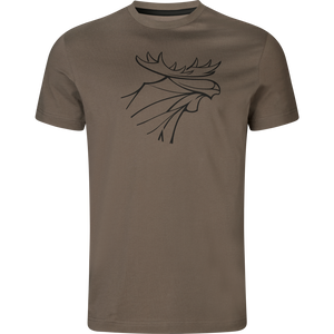 Härkila graphic t-shirt 2-pack - Brown granite/Phantom - Härkila