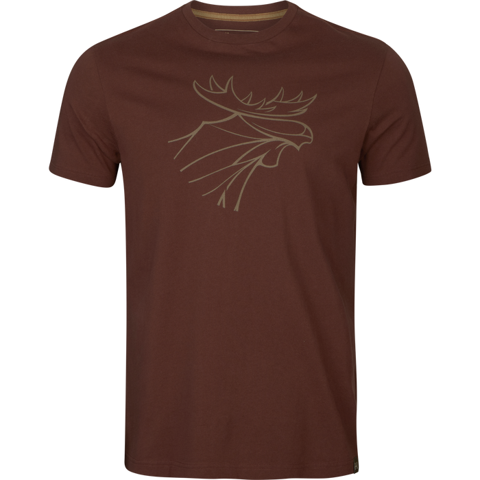 Härkila graphic t-shirt 2-pack Willow green/Burgundy - Härkila