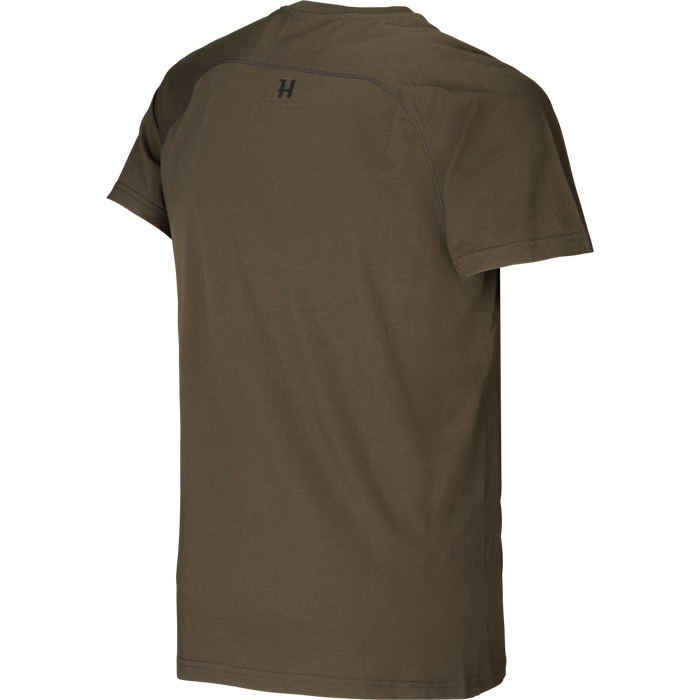 Härkila logo t-shirt 2-pack Willow green/Slate brown - Härkila