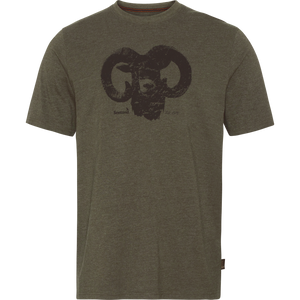 Outdoor t-shirt Pine green melange - Seeland
