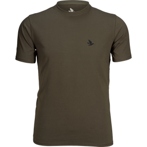 Outdoor 2-pack t-shirt Raven/Pine green - Seeland