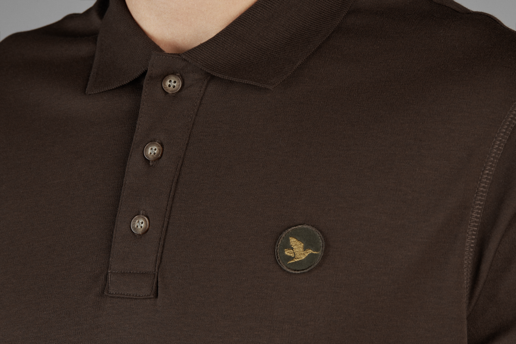 Skeet Polo t-shirt Classic brown - Seeland