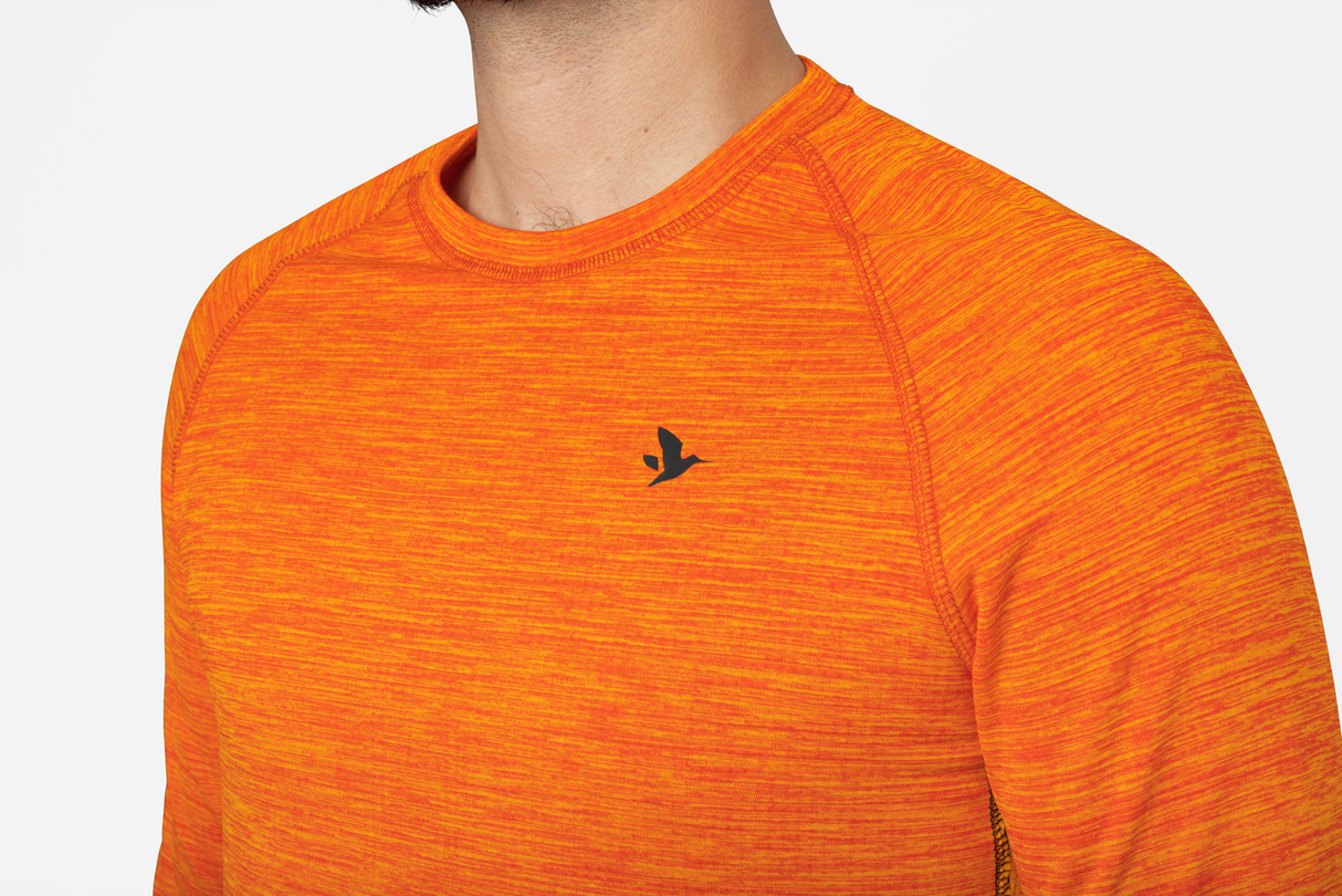 Active L/S T-shirt - Hi-vis orange - Seeland