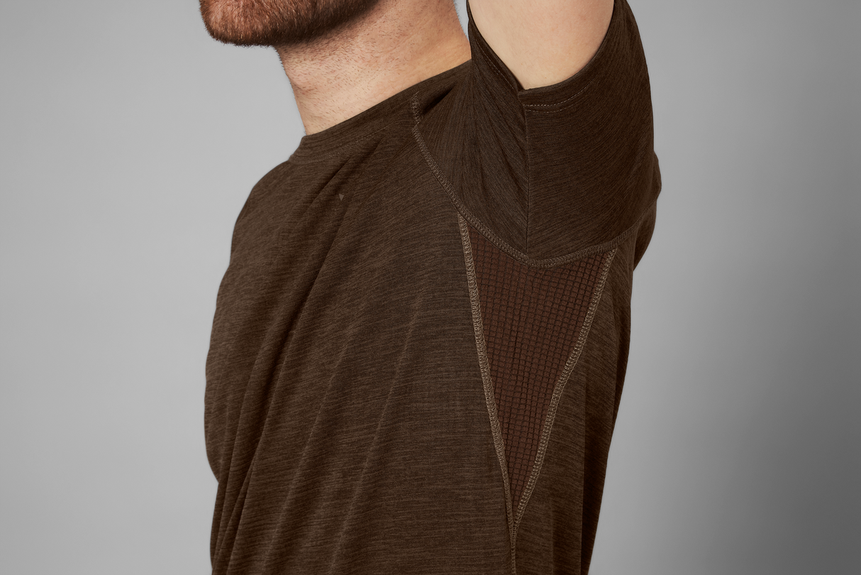 Active S/S T-shirt - Demitasse brown - Seeland
