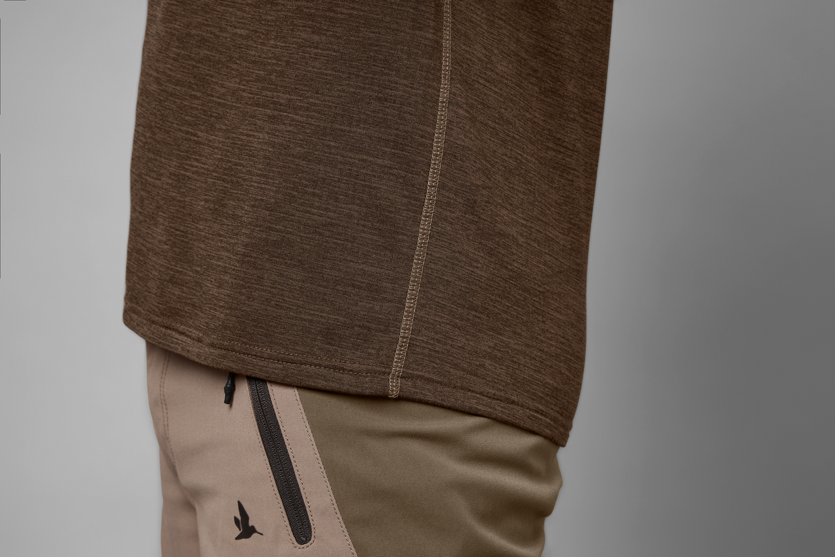 Active S/S T-shirt - Demitasse brown - Seeland