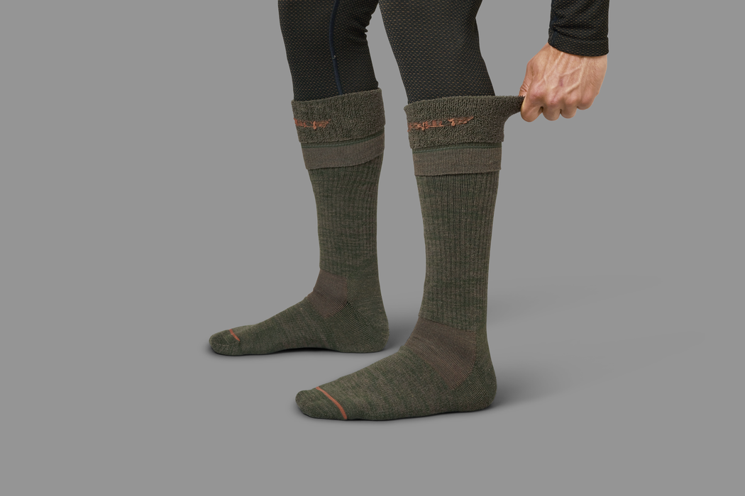 Pro Hunter 2.0 long socks Willow green/Shadow brown - Härkila