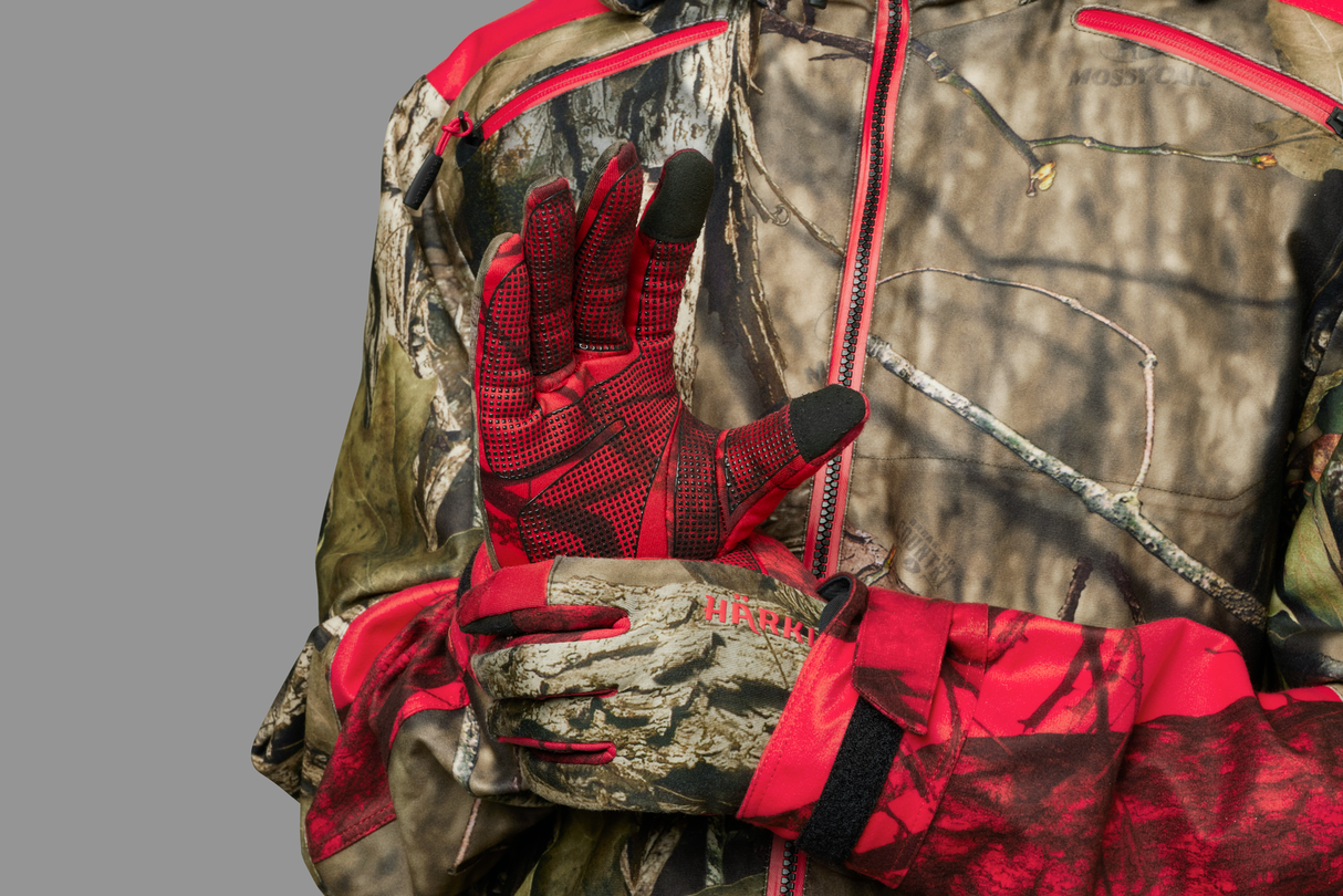 Moose Hunter 2.0 - fleece handsker MossyOak®Break-Up Country®/MossyOak®Red - Härkila