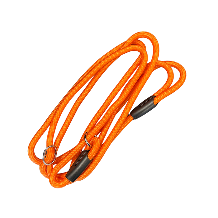 Hundesnor/retriverline med skulderloop Orange - 10mm x 180cm - HuntElite