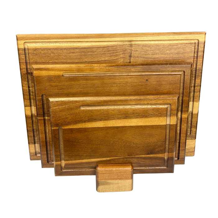 3 stk skærebræt inklusiv holder