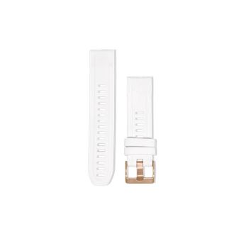 QuickFit® 20 urremme, Hvid silikone, sort hardware 3