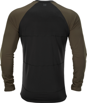 Härkila Heat USB-C L/S t-shirt - Willow green/Black - Härkila