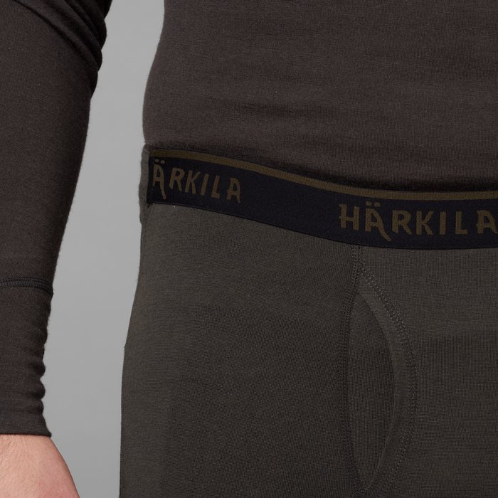 Härkila Base All Season side zip long johns Shadow brown  - Härkila