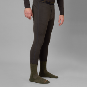 Härkila Base All Season side zip long johns Shadow brown  - Härkila