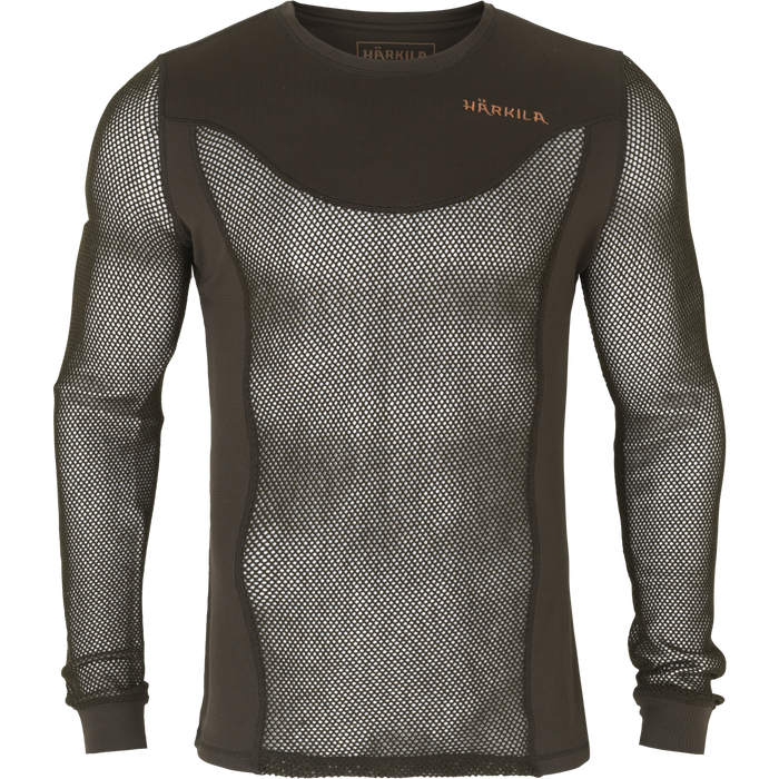 Härkila Base Mesh crew neck Shadow brown  - Härkila