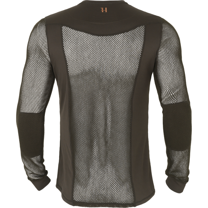 Härkila Base Mesh crew neck Shadow brown  - Härkila