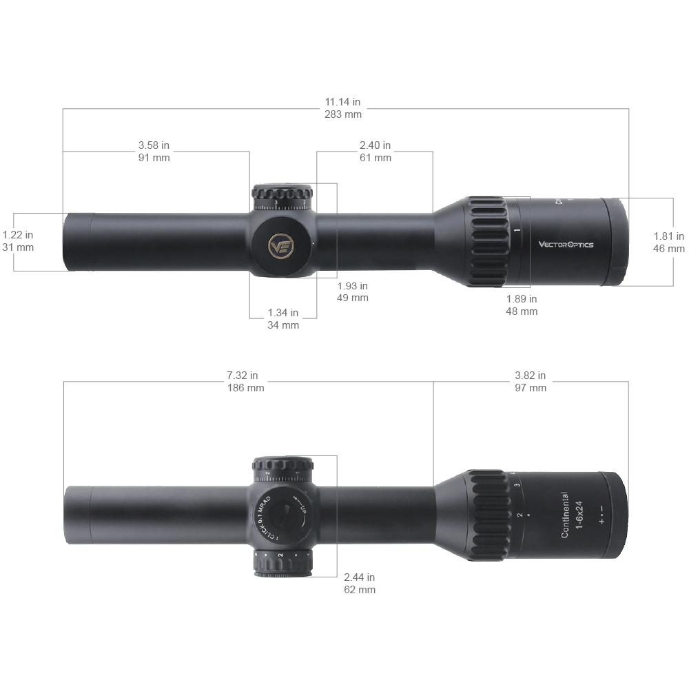 VECTOR CONTINENTAL 1-6X24