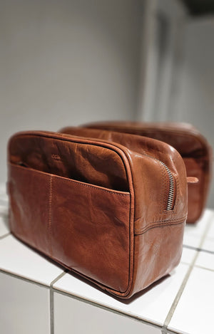 Auckland Toilettaske Cognac - Corium
