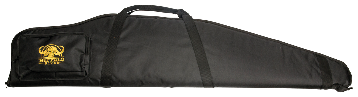 Buffalo River riffelfoderal - Sort 120cm m/lomme og rem