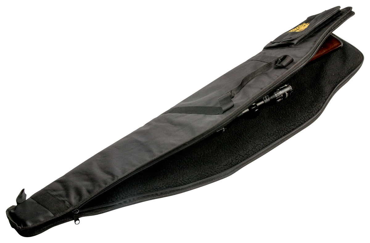 Buffalo River riffelfoderal - Sort 120cm m/lomme og rem