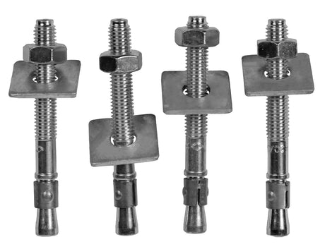 Boltesæt til beton 4 stk ekspantions - 90mm/Ø10 mm