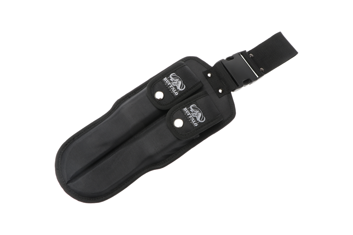 Knivsæt med 2 knive og 1 sav skede i nylon. Buffalo River