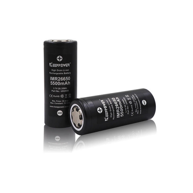 26650 KeepPower 5000mAh High Drain Li-Ion batteri 3,7V