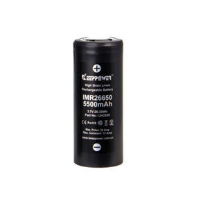 26650 KeepPower 5000mAh High Drain Li-Ion batteri 3,7V