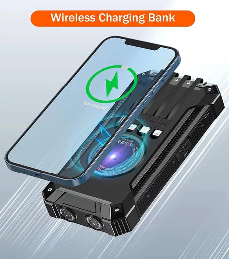 Powerbank - 30.000mAh med solcelle - Ignition