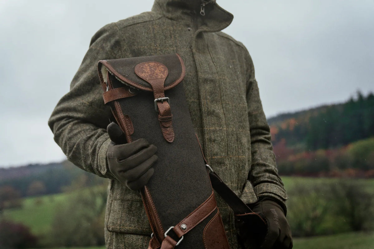 Retrieve geværfoderal i - canvas/læder Warm olive - Härkila