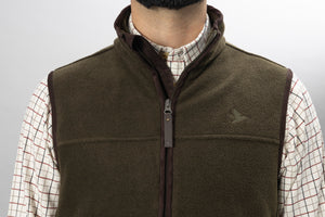 Woodcock Earl Fleece Vest - Pine green melange - Seeland