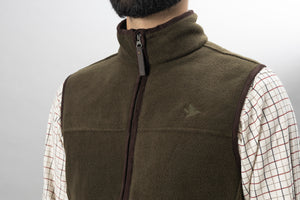 Woodcock Earl Fleece Vest - Pine green melange - Seeland