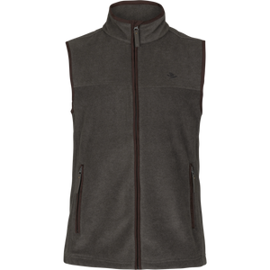 Woodcock Earl Fleece Vest - Dark Grey Melange - Seeland