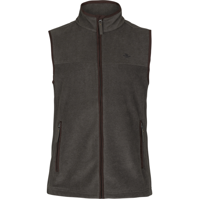 Woodcock Earl Fleece Vest Dark Grey Melange - Seeland