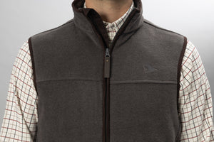 Woodcock Earl Fleece Vest - Dark Grey Melange - Seeland