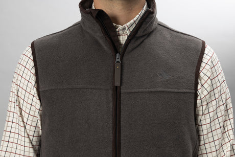 Woodcock Earl Fleece Vest - Dark Grey Melange - Seeland