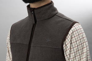 Woodcock Earl Fleece Vest - Dark Grey Melange - Seeland